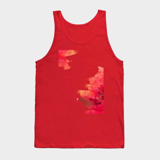 Red Background Tank Top by catarinamireille2255